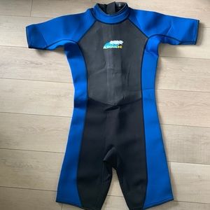 Wetsuit- mens S blue and black Neoprene
